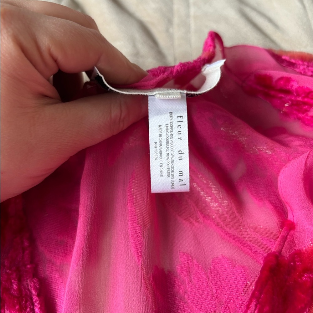 Fleur du mal Fil Coupe Mini Wrap Dress - Picture 5 of 7